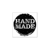 Handgemaakte Ruw Vintage Cirkel Rubberstempel (Afrduk)