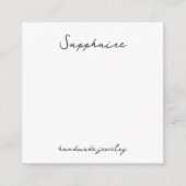 Handgemaakte Saffier Ketting Sieraden Display Kaar Informatiekaartje (Voorkant)