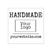 handgemaakte schrijfmachine | Inline Business Logo Rubberstempel (Afrduk)