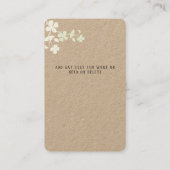 Handgemaakte scrunchiekaart visitekaartje (Achterkant)