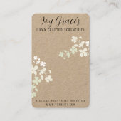 Handgemaakte scrunchiekaart visitekaartje (Voorkant)