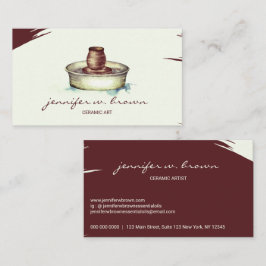 Handgemaakte sculptieartikelen voor keramische kun visitekaartje