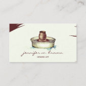 Handgemaakte sculptieartikelen voor keramische kun visitekaartje (Voorkant)