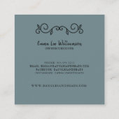 Handgemaakte sieraden armband Modern Visitekaartje (Achterkant)