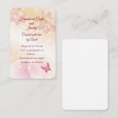 Handgemaakte sieraden en sieraden visitekaartje (Voorkant / Achterkant)