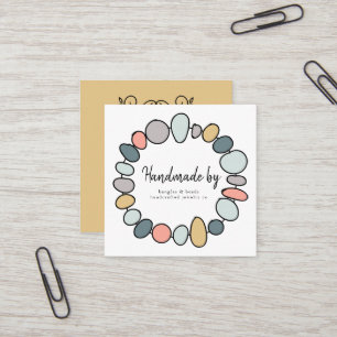 Handgemaakte Sieraden Handgemaakte Moderne Visitek Vierkante Visitekaartje