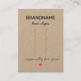 Handgemaakte sieraden Hart Rustieke Hair Clips Hou Visitekaartje