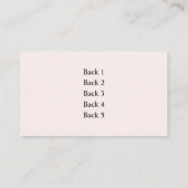 Handgemaakte sieraden met liefde visitekaartje (Achterkant)