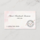 Handgemaakte sieraden met liefde visitekaartje (Voorkant)