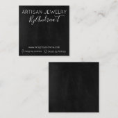Handgemaakte sieradenhouder Display Kaart Vierkante Visitekaartje (Voorkant / Achterkant)