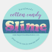handgemaakte slipsjabloon logo ronde sticker (Voorkant)