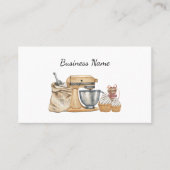 Handgemaakte snoepjes Pastry Bakery Mixer Cupcake Visitekaartje (Voorkant)