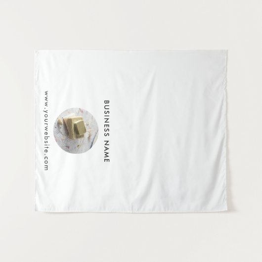 Handgemaakte Soap Pop Up Shop Table Runner Banner Wandkleed (Voorkant (horizontaal))