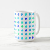 Handgemaakte spikkels gepersonaliseerde microben koffiemok (Voorkant rechts)