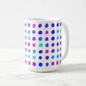 Handgemaakte spikkels gepersonaliseerde microben koffiemok (Voorkant rechts)