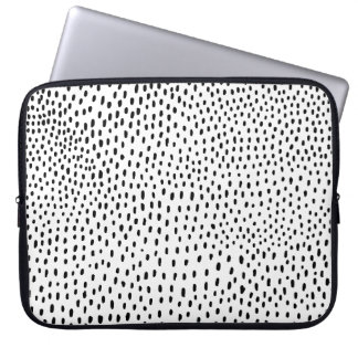 handgemaakte stippen patroon kinderen tekening ach laptop sleeve