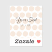 Handgemaakte Stippen voor bloedige verwerking Eenv Sticker (Vel)