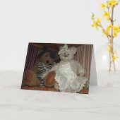Handgemaakte teddies kaart (Gele Bloem)