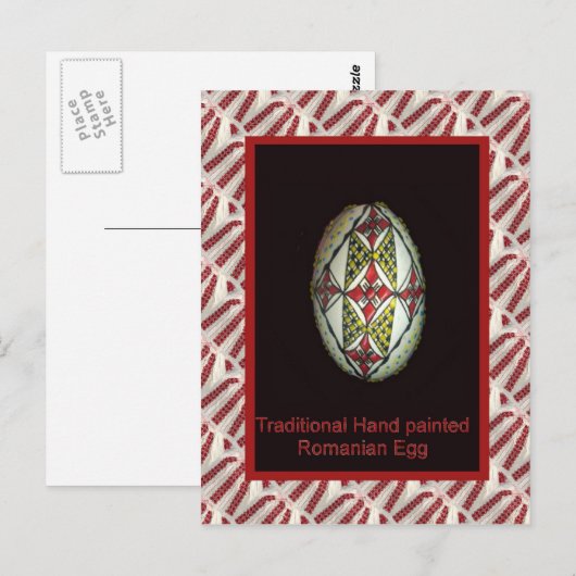 Handgemaakte traditionele Roemeense ambachtslieden Briefkaart (Voorkant / Achterkant)