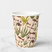 Handgemaakte unieke Zee Dream Fishes and Crabs cup Papieren Bekers (Voorkant)