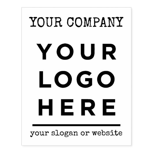 Handgemaakte Uw Bedrijf Logo Aangepaste Naam Sloga Rubberstempel (Afrduk)