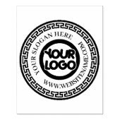 Handgemaakte Uw BedrijfsLogo - de Naam SloganRub v Rubberstempel (Afrduk)