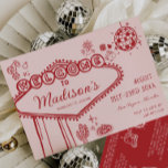 Handgemaakte Vegas Bachelorette Weekend-route Kaart<br><div class="desc">Vegas Bachelorette Weekend Invitation – Pink & Red Hand-Drawn Casino Theme Maak je klaar voor een onvergetelijk uitje voor meisjes met onze Vegas Bachelorette Weekend Invitation! Dit speelse maar chique ontwerp heeft een blozend roze achtergrond met gewaagde rode, met de hand getekende, op het casino geïnspireerde illustraties - van het...</div>