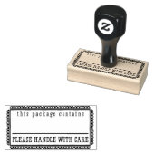 HANDGEMAAKTE VERPAKKING schattig dit pakket bevat Rubberstempel (Gestempeld)