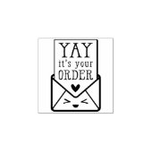 HANDGEMAAKTE VERPAKKING schattige envelop hand get Rubberstempel (Afrduk)