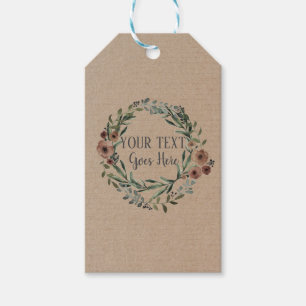 Handgemaakte Vintage - Plein van de Grote Meren Cadeaulabel