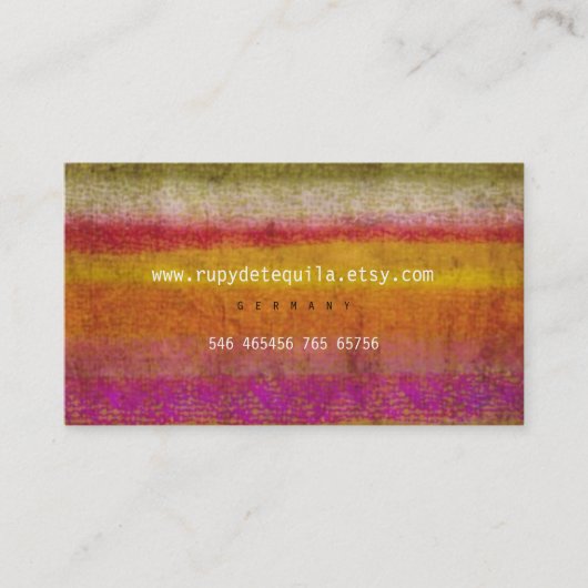 Handgemaakte Visitekaartjes (Voorkant)