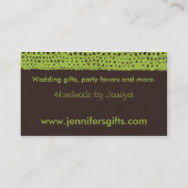 Handgemaakte Visitekaartjes (Achterkant)