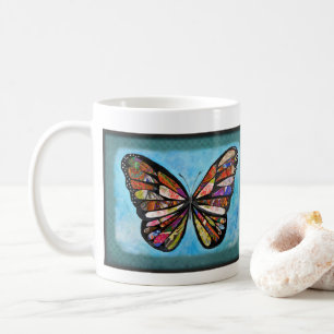 Handgemaakte Vlinder Kunst Strakke Pretty Vlinder Koffiemok