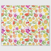 Handgemaakte vruchten cadeaupapier (Vlak)