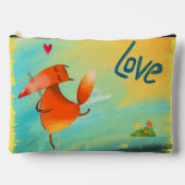 Handgemaakte Waterverf Funny Fox Etui (Voorkant)