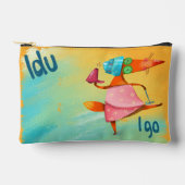 Handgemaakte Waterverf Funny Fox Etui (Voorkant)