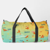 Handgemaakte Waterverf illustratie Funny Fox Plunjezak (Voorkant)