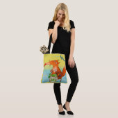 Handgemaakte Waterverf illustratie Funny Fox Tote Bag (Op model)