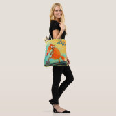 Handgemaakte Waterverf illustratie Funny Fox Tote Bag (Op model)