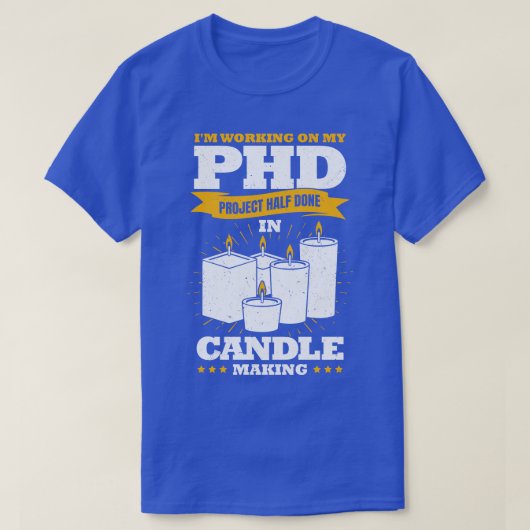 Handgemaakte Wax Candles Candle Making Lover Gift T-shirt (Design voorkant)