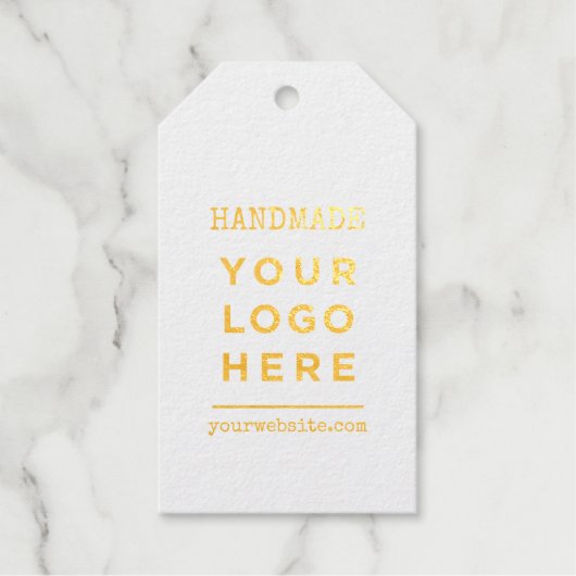 Handgemaakte website | Aangepaste zakelijke Logo Cadeaulabels (Voorkant)