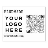 Handgemaakte website Business Logo Qr Code Custom Rubberstempel (Afrduk)