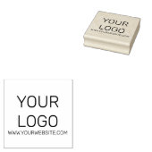 Handgemaakte Website en Logo Rubber Stamp Rubberstempel (Gestempeld)
