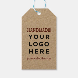 Handgemaakte website Je zakelijke Logo Aangepast p Cadeaulabel