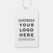 Handgemaakte website Je zakelijke Logo Aangepast p Cadeaulabel (Voorkant)