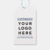 Handgemaakte website Je zakelijke Logo Aangepast p Cadeaulabel (Voorkant)