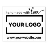 Handgemaakte Website Uw Bedrijfs Logo Aangepast Ru Rubberstempel (Afrduk)