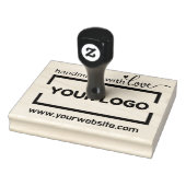 Handgemaakte Website Uw Bedrijfs Logo Aangepast Ru Rubberstempel (Stempel)