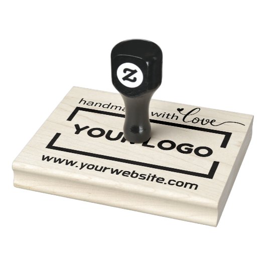 Handgemaakte Website Uw Bedrijfs Logo Aangepast Ru Rubberstempel (Stempel)