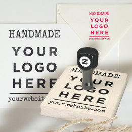 Handgemaakte Website Uw Zakelijk Logo Op Maat Rubberstempel